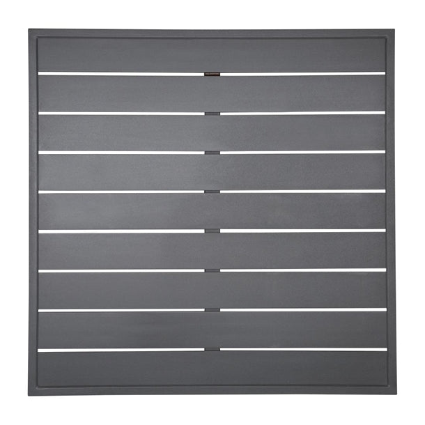 Bolero Aluminium Square Table Top Dark Grey 700mm fw597