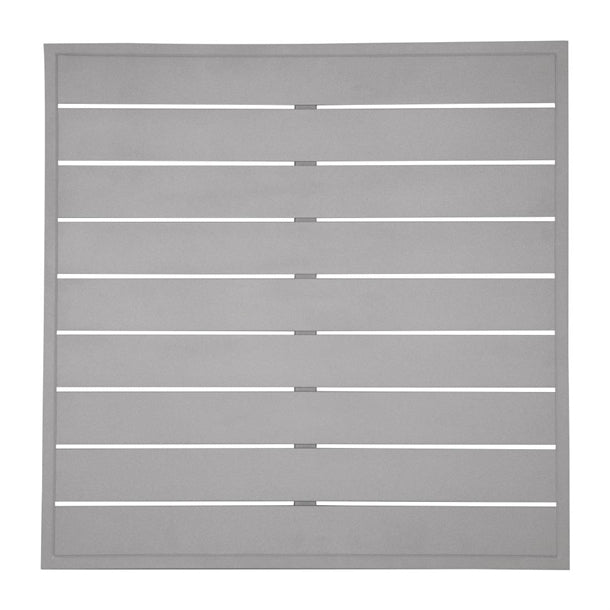 Bolero Aluminium Square Table Top Light Grey 700mm fw598