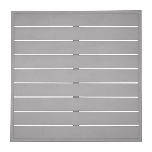 Bolero Aluminium Square Table Top Light Grey 700mm fw598