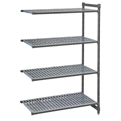 Cambro Camshelving Basics Plus Add-On Unit 4 Tier With Vented Shelves 1830(H)x 1175(W)x 540(D)mm fw620