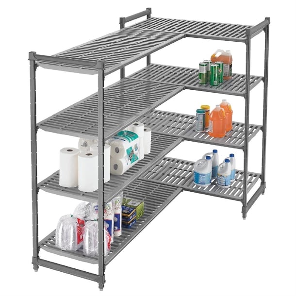 Cambro Camshelving Basics Plus Add-On Unit 4 Tier With Vented Shelves 1630H x 610D mm p_fw658