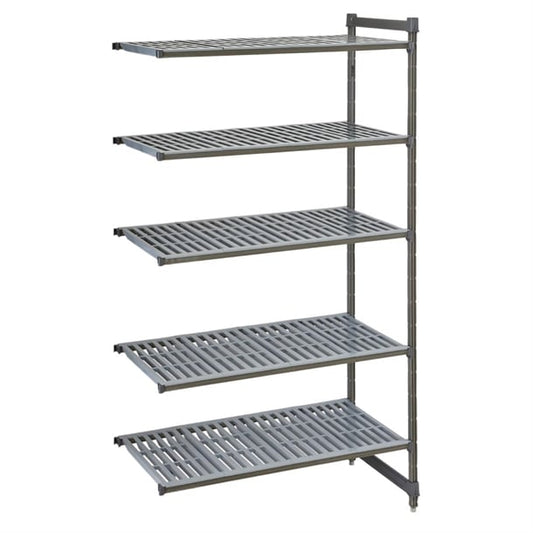 Cambro Camshelving Basics Plus Add-On Unit 5 Tier With Vented Shelves 2140H x 460D mm p_fw661