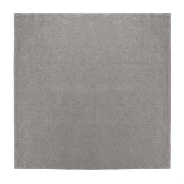 Olympia Linen Table Napkin Grey 400x400mm (12 Pack) fw698