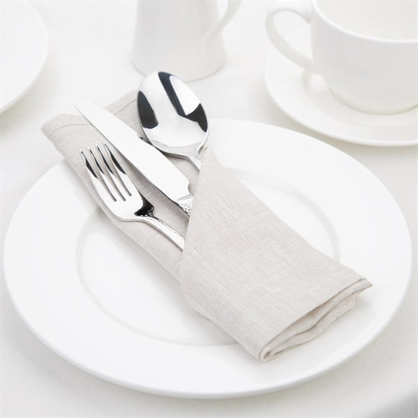 Olympia Linen Table Napkin Sand 400x400mm (12 Pack) fw699