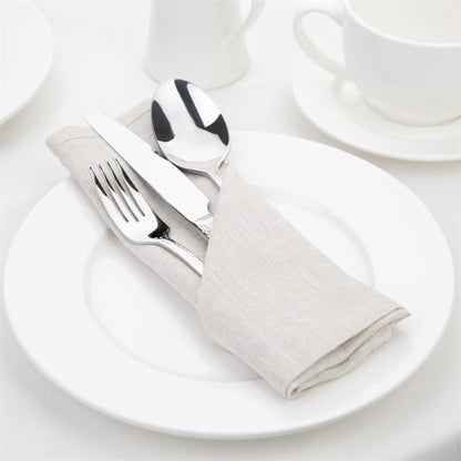 Olympia Linen Table Napkin Sand 400x400mm (12 Pack) fw699