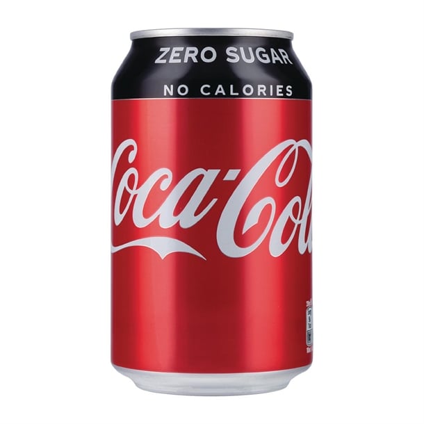 Coke Zero Cans - 330ml (24 Pack) fw838