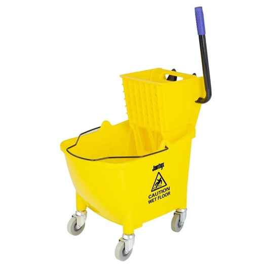 Jantex 25Ltr Mop Bucket with Foot Pedal Release Yellow fw866