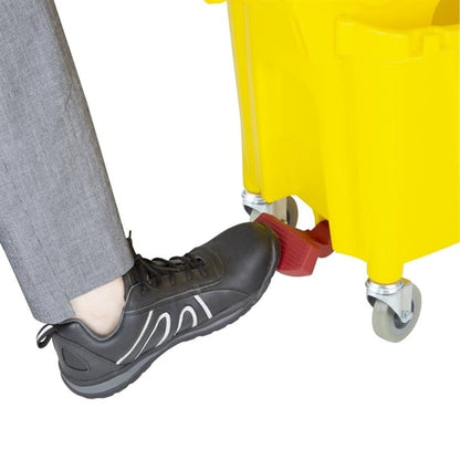 Jantex 25Ltr Mop Bucket with Foot Pedal Release Yellow fw866
