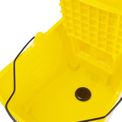 Jantex 25Ltr Mop Bucket with Foot Pedal Release Yellow fw866