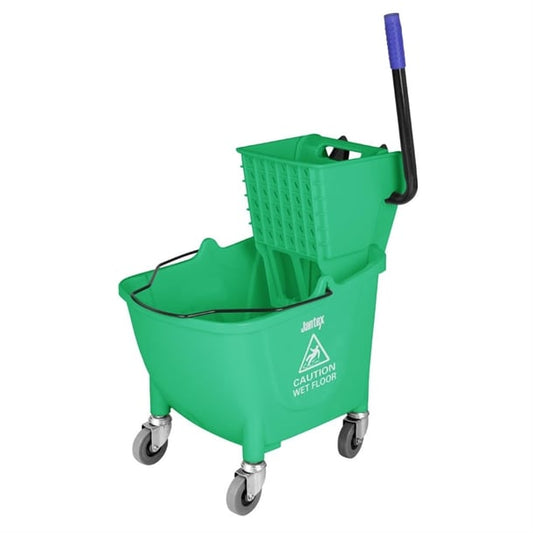 Jantex 25Ltr Mop Bucket with Foot Pedal Release Green fw867