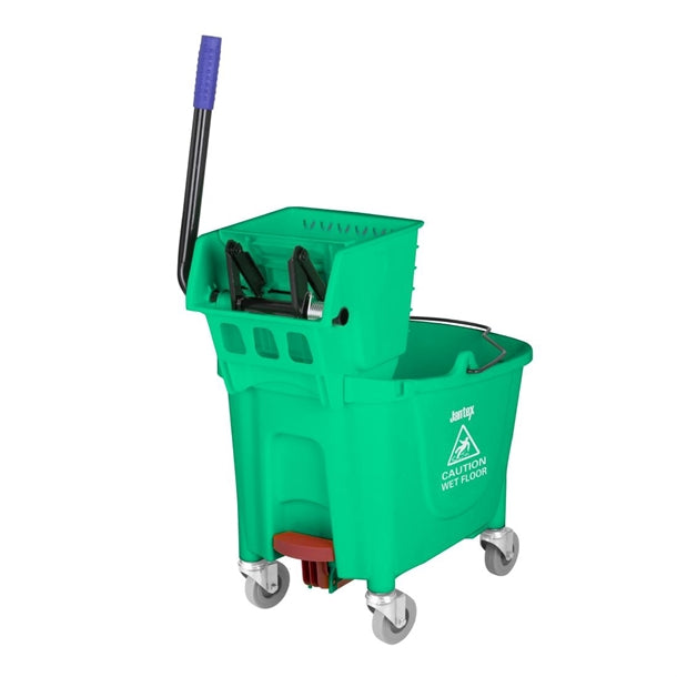 Jantex 25Ltr Mop Bucket with Foot Pedal Release Green fw867