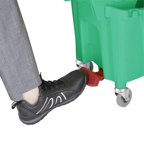 Jantex 25Ltr Mop Bucket with Foot Pedal Release Green fw867