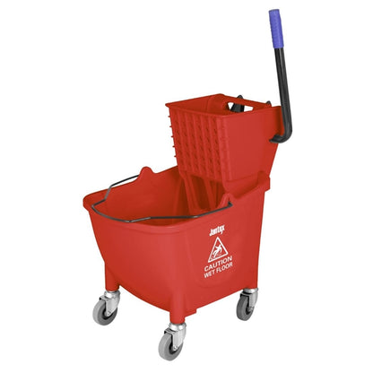 Jantex 25Ltr Mop Bucket with Foot Pedal Release Red fw868