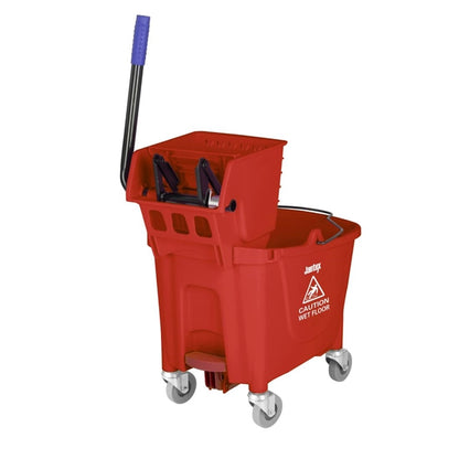 Jantex 25Ltr Mop Bucket with Foot Pedal Release Red fw868