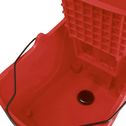 Jantex 25Ltr Mop Bucket with Foot Pedal Release Red fw868