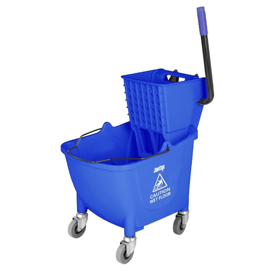 Jantex 25Ltr Mop Bucket with Foot Pedal Release Blue fw869