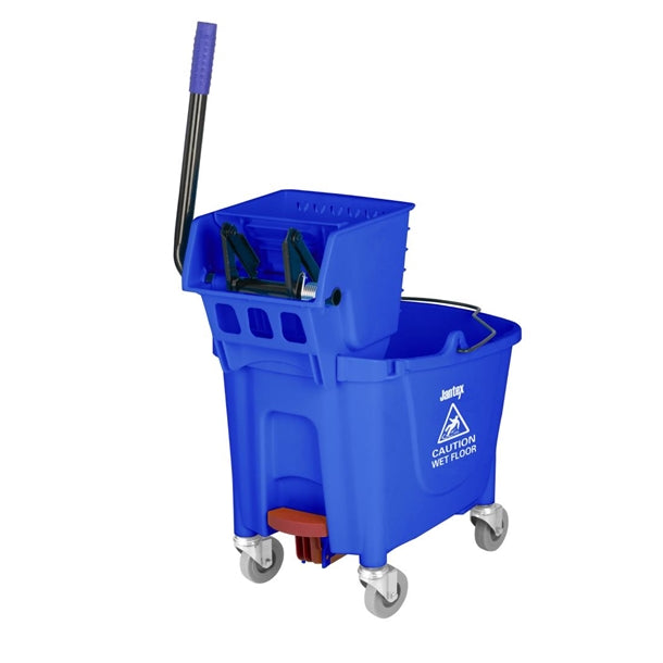 Jantex 25Ltr Mop Bucket with Foot Pedal Release Blue fw869