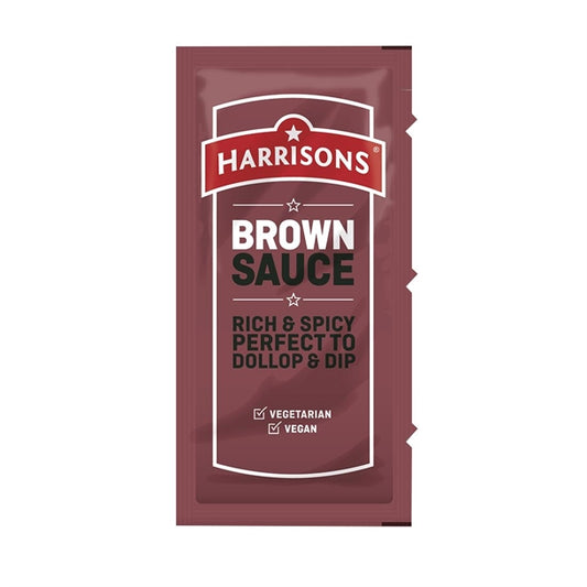 Harrisons Brown Sauce Sachets 10g (200 Pack) fw992