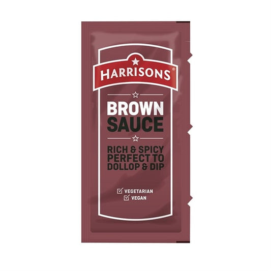 Harrisons Brown Sauce Sachets 10g (200 Pack) fw992