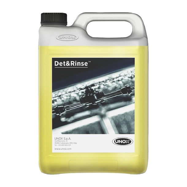 UNOX Det&Rinse Concentrated Rinse Aid Detergent Cleaner for UNOX Ovens 5Ltr (2 Pack) fx029