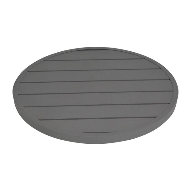 Bolero Aluminium Round Table Top Dark Grey 580mm fx037