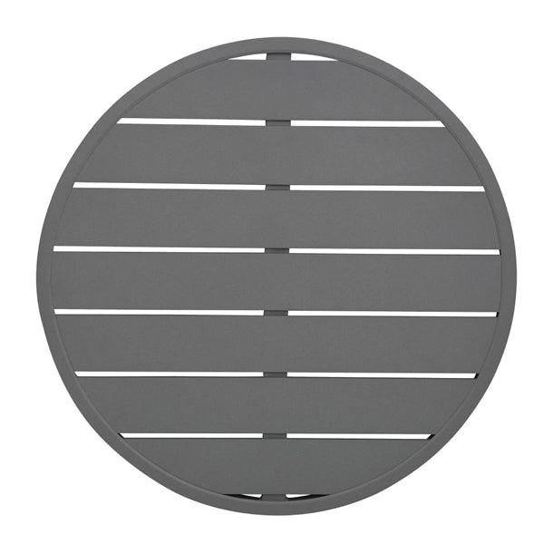 Bolero Aluminium Round Table Top Dark Grey 580mm fx037