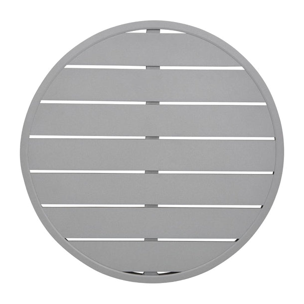 Bolero Aluminium Round Table Top Light Grey 580mm fx038