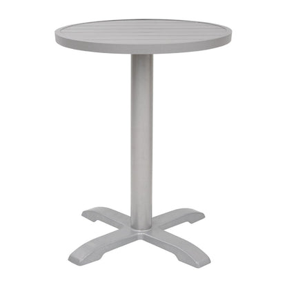 Bolero Aluminium Round Table Top Light Grey 580mm fx038