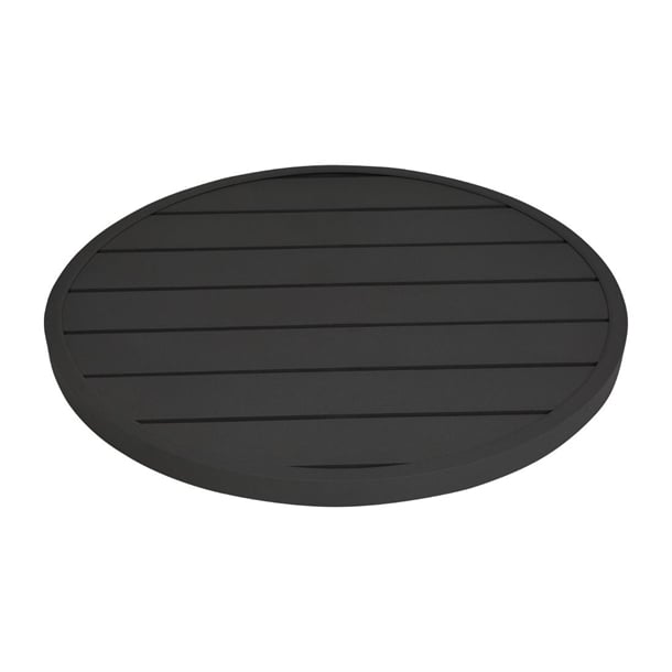 Bolero Aluminium Round Table Top Black 580mm fx039