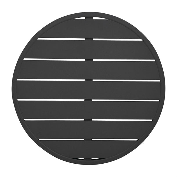 Bolero Aluminium Round Table Top Black 580mm fx039