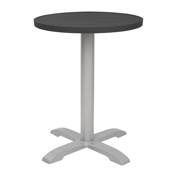 Bolero Aluminium Round Table Top Black 580mm fx039
