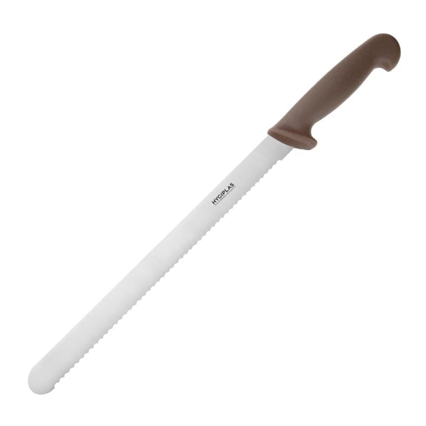 Hygiplas Serrated Slicer Brown 30cm fx118
