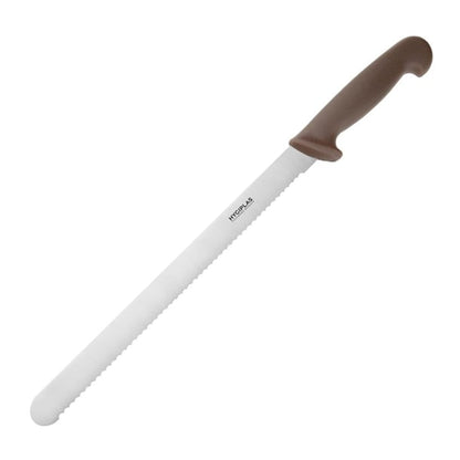 Hygiplas Serrated Slicer Brown 30cm fx118