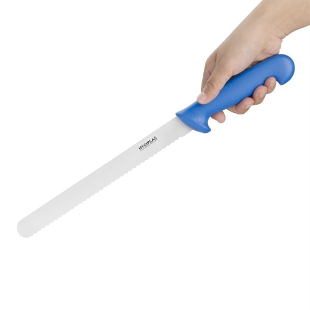 Hygiplas Serrated Slicer Blue 24.8cm fx120