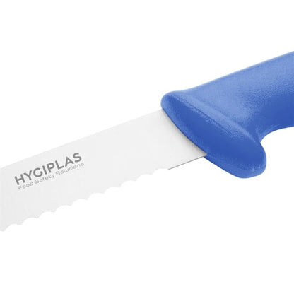 Hygiplas Serrated Slicer Blue 24.8cm fx120