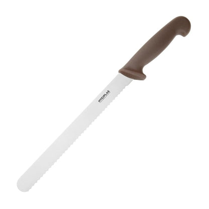 Hygiplas Serrated Slicer Brown 24.8cm fx122