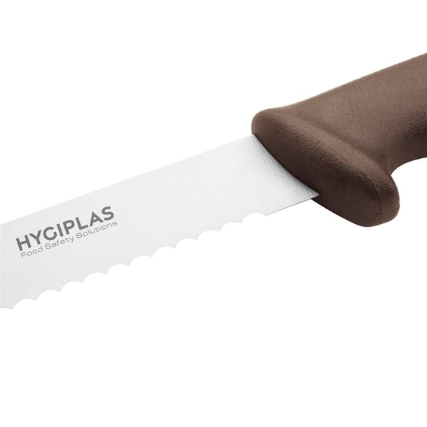 Hygiplas Serrated Slicer Brown 24.8cm fx122