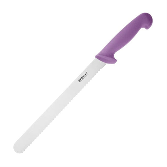 Hygiplas Serrated Slicer Purple 24.8cm fx123