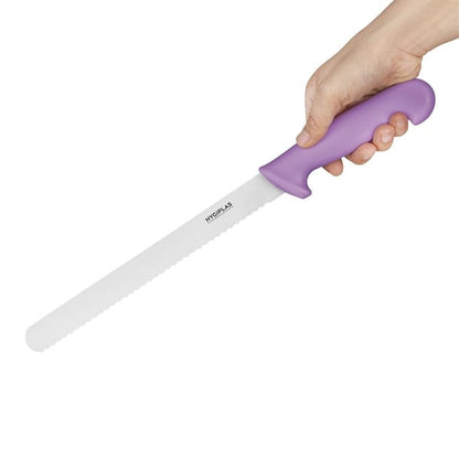 Hygiplas Serrated Slicer Purple 24.8cm fx123