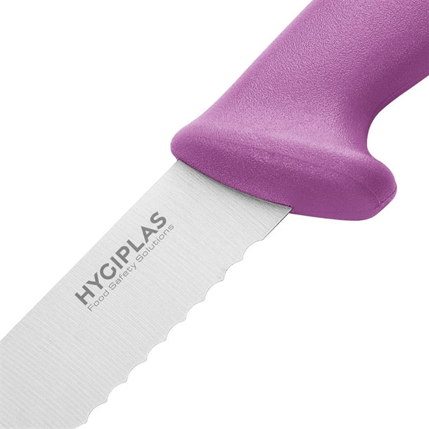 Hygiplas Serrated Slicer Purple 24.8cm fx123
