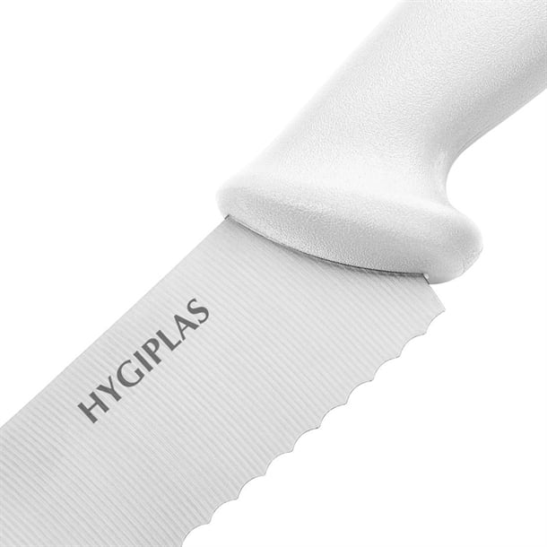 Hygiplas Serrated Pastry Knife White 25.4cm fx127