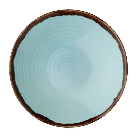Dudson Harvest Organic Coupe Bowls Turquoise 250mm (12 Pack) fx159