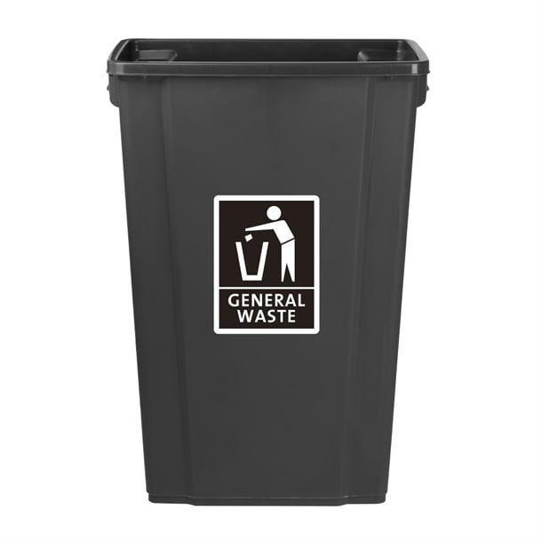 Jantex Slim Bin General Waste Label fx192