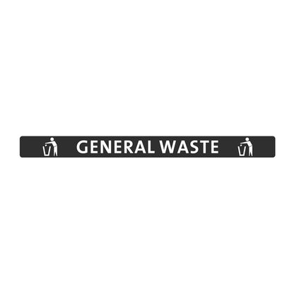 Jantex Slim Bin Lid General Waste Label fx193