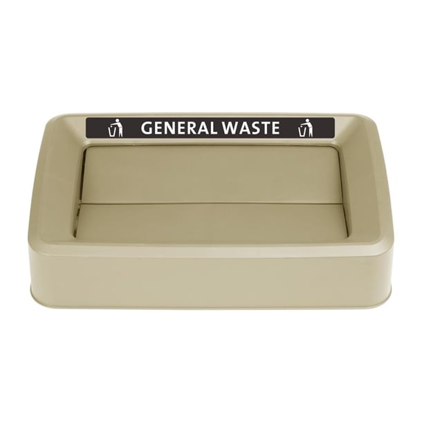 Jantex Slim Bin Lid General Waste Label fx193
