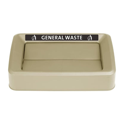 Jantex Slim Bin Lid General Waste Label fx193