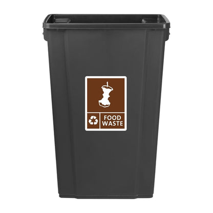 Jantex Slim Bin Food Waste Label fx194