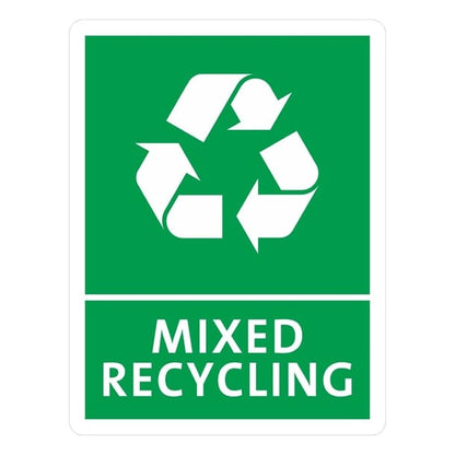 Jantex Slim Bin Mixed Recycling Label fx196