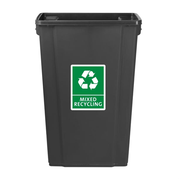 Jantex Slim Bin Mixed Recycling Label fx196