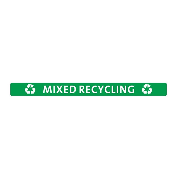 Jantex Slim Bin Lid Mixed Recycling Label fx197